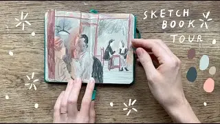 Sketchbook Tour / Flip Through ✺ London, Dorset Normandy and Paris 2023-2024
