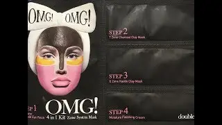 ТЕСТИРУЮ КОМПЛЕКСНУЮ МАСКУ -  Double Dare OMG! 4IN1 KIT ZONE SYSTEM MASK