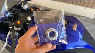 2024 | Yamaha YZF R7 | Steering stem nut replacement | Mount Labs Moto-Mount |