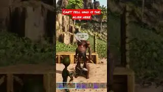 ARK ALIEN ENCOUNTER #gaming #survivalgaming #arksurvivalevolved #shorts