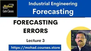 Forecasting 03  | FORECASTING ERRORS | mean absolute deviation | mean square error |