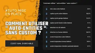 Comment utiliser la Card personnalis&eacute; auto-entites dans votre Home Assistant