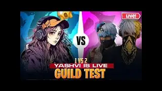 LIVE🔴 HARDEST GUILD TEST💀🥰1vs2😰#fflive #guildtest #viral #yashvislive #freefire #trending #guildtest