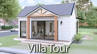 (6x7 Meters) Tiny House Design | 1 Bedroom Modern Small House Tour