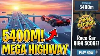 Race Car vs. Mega Highway: CAN I HIT 5400M?