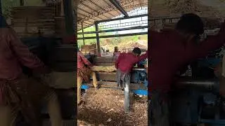 Wood debarking working big machine part 80 #viral #wood #woodworking #shortvideo