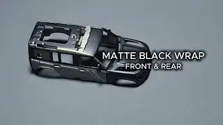 Oddly Satisfying Model Car wrap DEFENDER Matte Black / Front & Rear