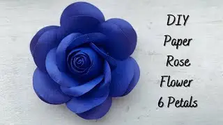 TUTORIAL ➤ DIY 6 Petals Paper Rose using SVG cut files