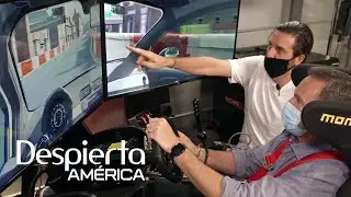 Alan Thatcher competed in a $20,000 racing simulator against Gabaldoni