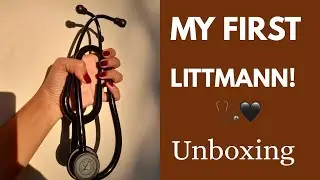 My 1st Stethoscope Unboxing 🩺✨ | Littmann Classic III Black Edition