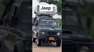 Jeep on Village Road 🚙 #JeepRide #VillageLife #OffRoadAdventure #VillageRoad #JeepDrive