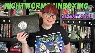 Nightworms horror book package opening August 2023