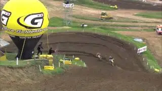 MXGP of Bulgaria 2013 - Desalle and Strijbos fight - Motocross