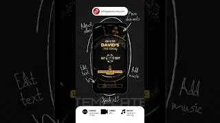 Gold Casino Birthday Invitation &ndash; Editable Canva Template! 🎰