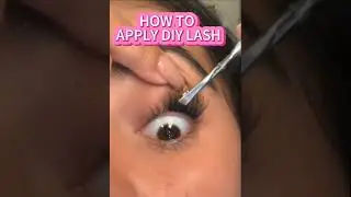 How to Apply DIY  LASH? #diy #lashes #video  #fyp #eyelashextensions
