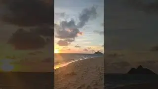 Lanikai beach Oahu Hawaii sunrise 🌅