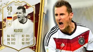 TARGET MAN! 🎯 90 World Cup Icon Klose FIFA 23 Player Review
