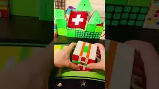 The Switzerland 🇨🇭 flag on the 13x13 rubikscube!!