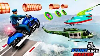 Police Bike Stunt Games: Mega Ramp Stunts Game | Motor Bike Games | Android Gameplay