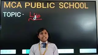 Light Topic Presentation by MCA student Aradhya Panday from 5th,,
