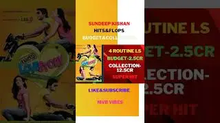 Michael hero sundeep kishan hits&flops with budget&collections upto Michael|sandeep kishan all movie