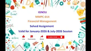 MMPC 014 SOLVED ASSIGNMENT | MMPC 014 IGNOU Solved Assignment Jan 2026 & July 2026 | IGNOU