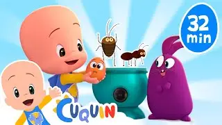 Surprise Eggs: Insects - Cleo and Cuquin Episodes & Nursery Rhymes