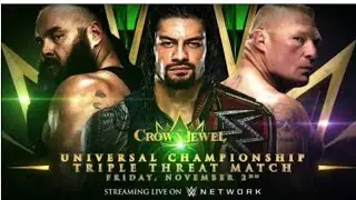 WWE CROWN JEWEL 2018 Match card  and result