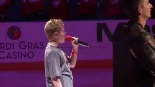 Devin Shattuck-National Anthem-Florida Panthers vs Boston Bruins 12/22/16