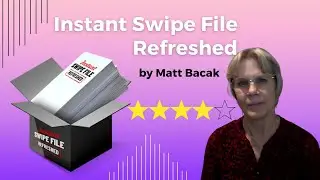 Instant Swipe Files Refreshed Reviewed - 4/5 Stars
