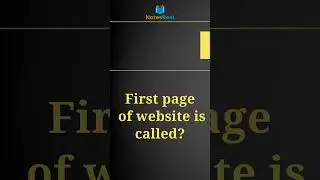 What is called the first page of website?