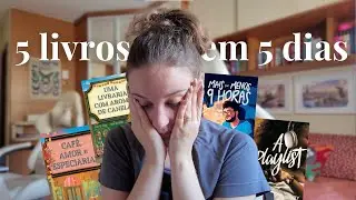 Lendo 5 livros em 5 dias | Vlog de leitura