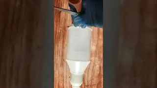 How to make an engine oil funnel for pouring engine oil at home