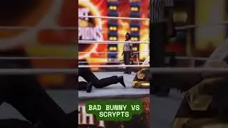Bad Bunny vs Scrypts #wwe2k24 #wwe #wwe2k22 #wwefan #wrestling #wwesmackdown #badbunny #wweuniverse