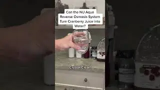 See the NU Aqua RO System turn cranberry juice to pure clean water #water #healthtips #drinkingwater