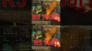 AMD Ryzen 5 7500F VS 7600 || 6 Games Tested @ 1080p and Overall Result