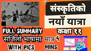 Sanskriti Ko Naya Yatra Summary | Class 11