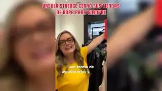 Úrsula Strenge cerro sus locales de Ropa por la situación del País
