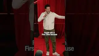 First class vs coach ✈️ #travel #standupcomedy #jokes #shorts