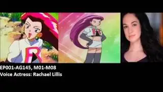 Anime Voice Comparison- Jessie (Pokemon)