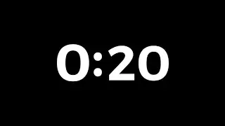 20 Second countdown timer - No sound - Dark background