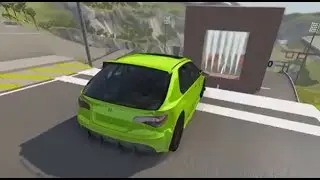 Cars vs Jumps through Giant Freeze Wall Road Speed Driving Crashes - BeamNG.Drive