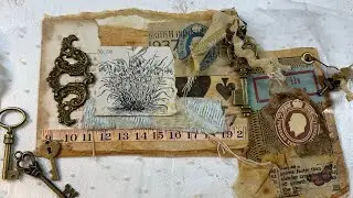 #dephemerember 2024 Altered Playing Card and Antique Key @49dragonflies @luiseheinzl