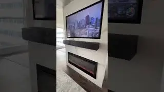 Condo fireplace #interiordesign #design #fireplacemakeover #customhomedesign #cozyfireplace #condo