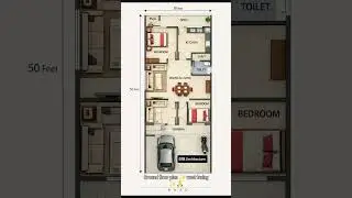20'x50' 3Bhk House Making Plan Parfact & Comfort House Plan Designs 🏦🏦 #west facing #vastuplan