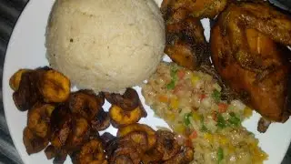 Attiake poulet mieux préparer par une sénégalaise qu'une ivoirienne 😁#twinscuisine