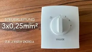 VALLOX L&uuml;ftungsger&auml;t der MV Serie mit einem 4 Stufenschalter betreiben