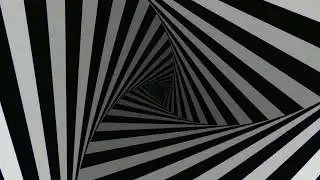 Monochrome Hypnosis &bull; Deep High-Contrast Tunnel (10 Minutes)