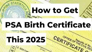 Paano Kumuha ng PSA Birth Certificate Online 2025 MADALI LANG?