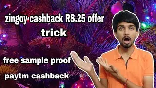 Paytm new cashback offer , paytm and zingoy cashback offer , free sample